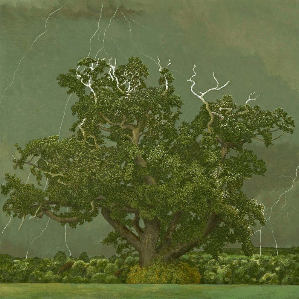 Oak Tree and Lightening