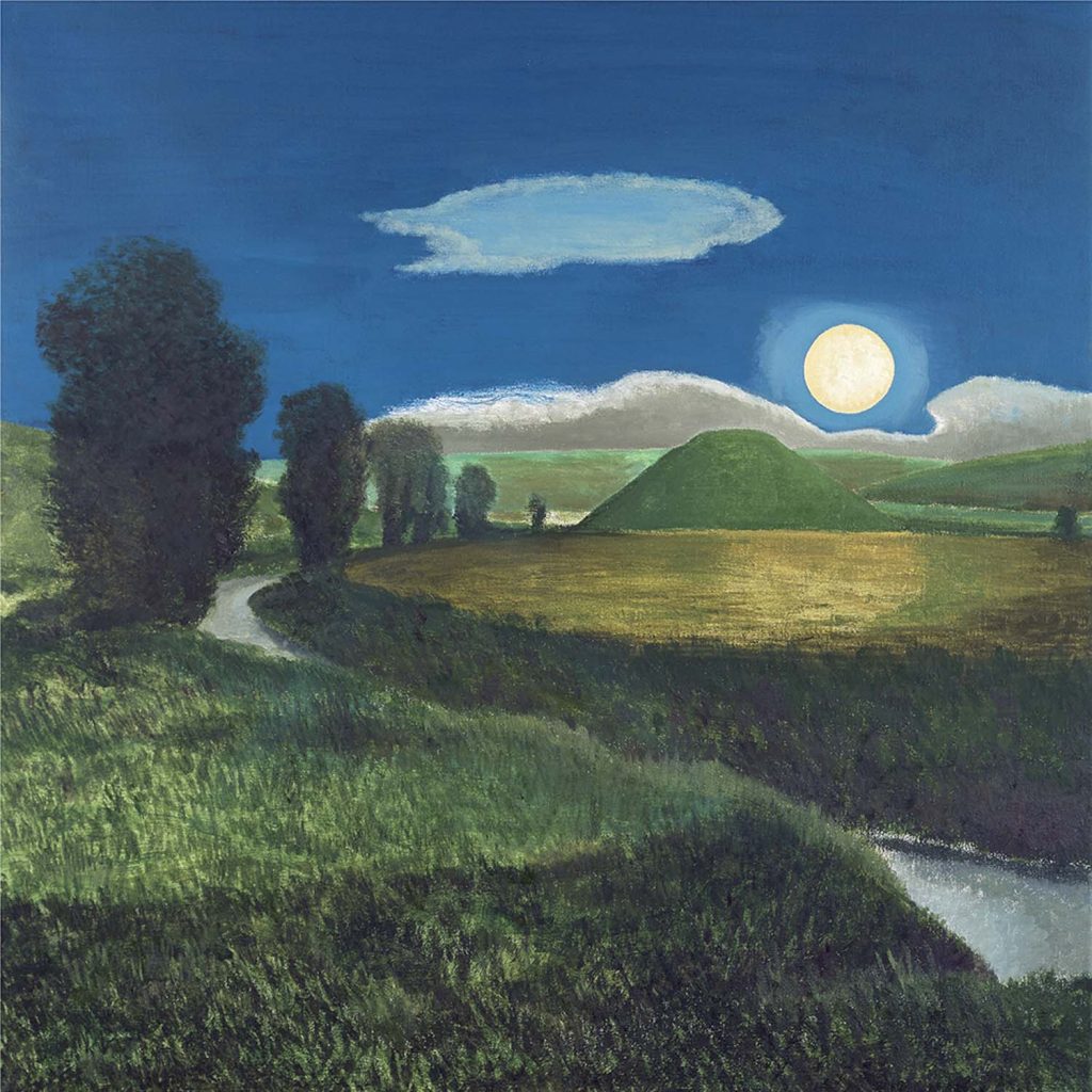 Silbury Hill and Moonlight