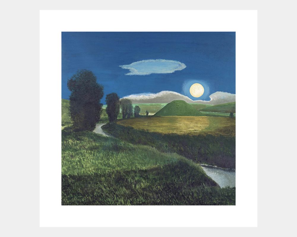 Silbury Hill and Moonlight
