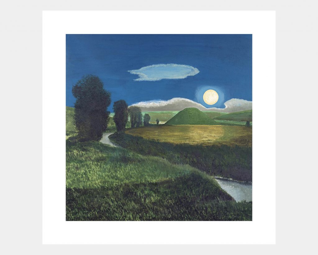 Silbury Hill and Moonlight