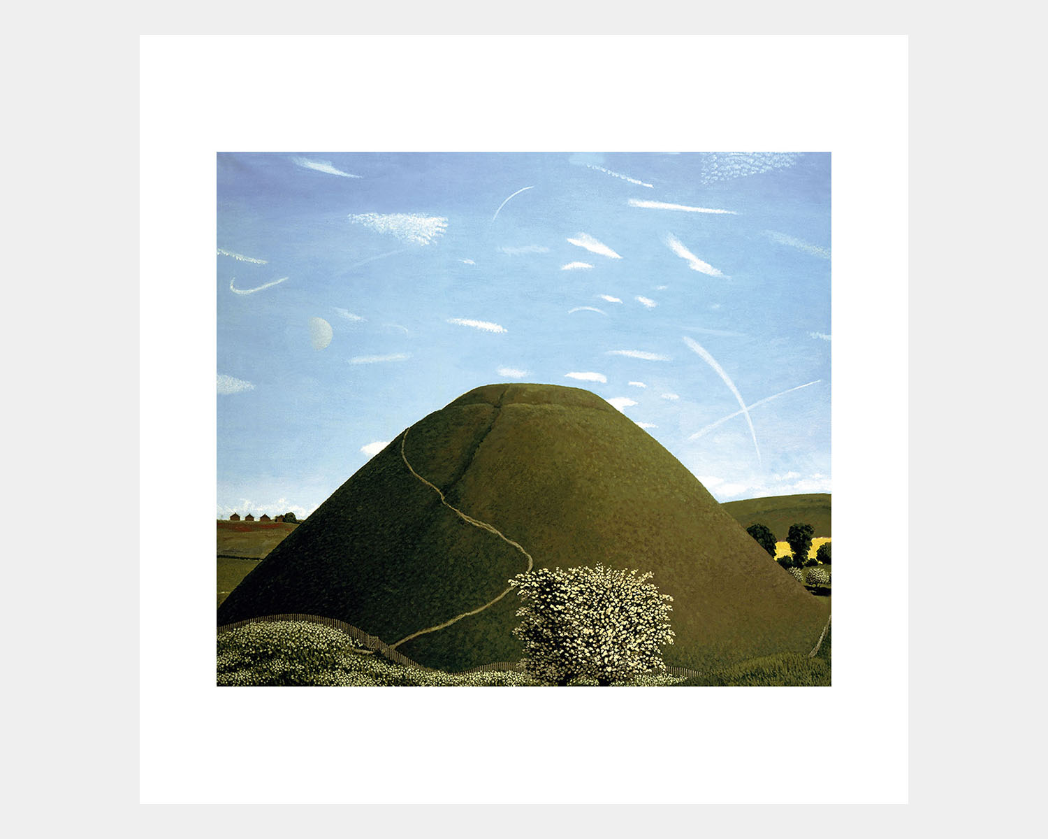 Portrait of Silbury Hill in May - Image 1