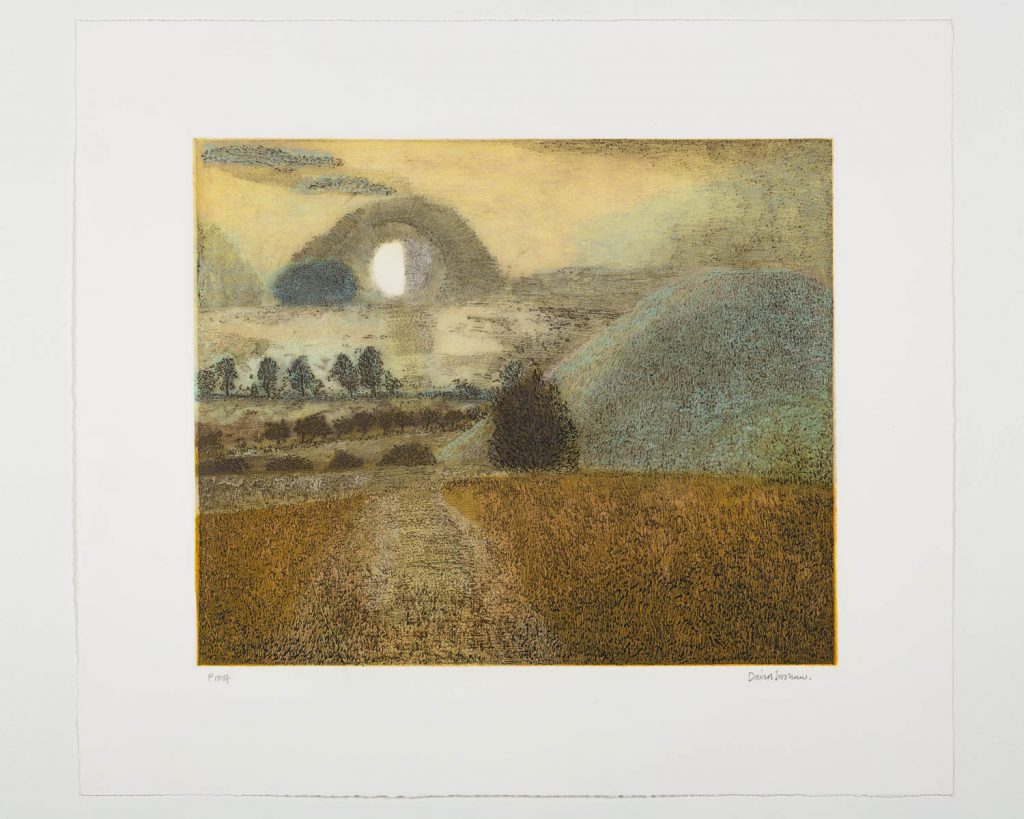 Silbury Hill Landscape Coloured 01
