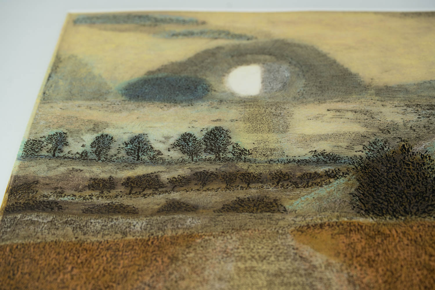 Silbury Hill Landscape Coloured 01 - Image 5