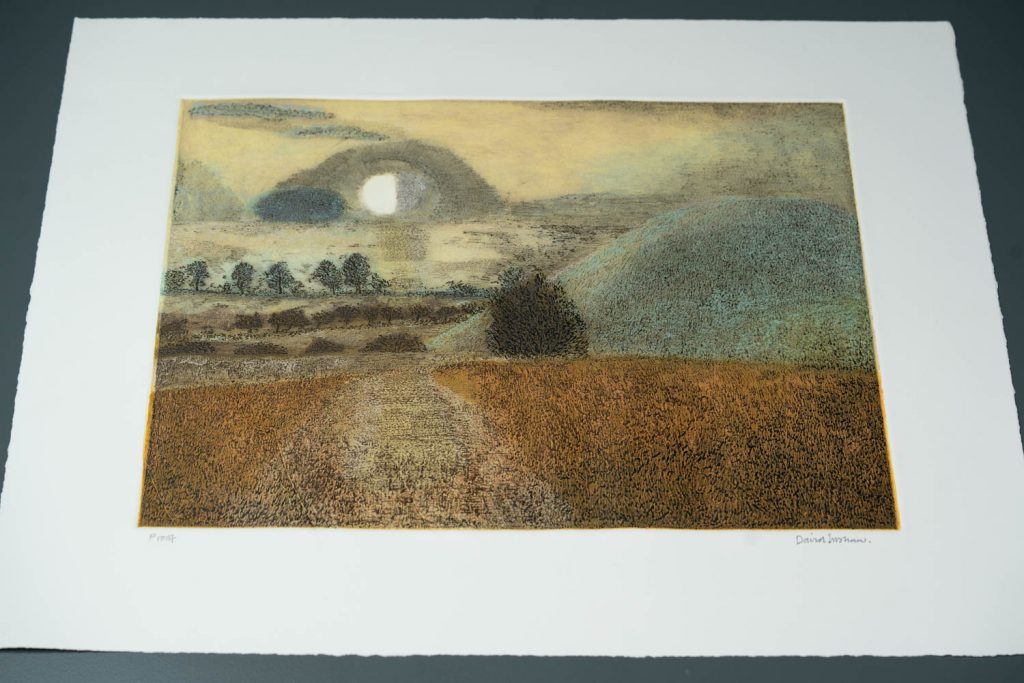 Silbury Hill Landscape Coloured 01