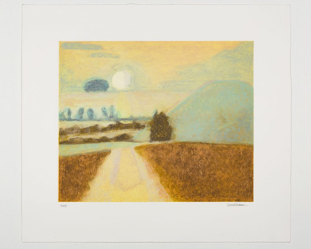 Silbury Hill Landscape Coloured 02