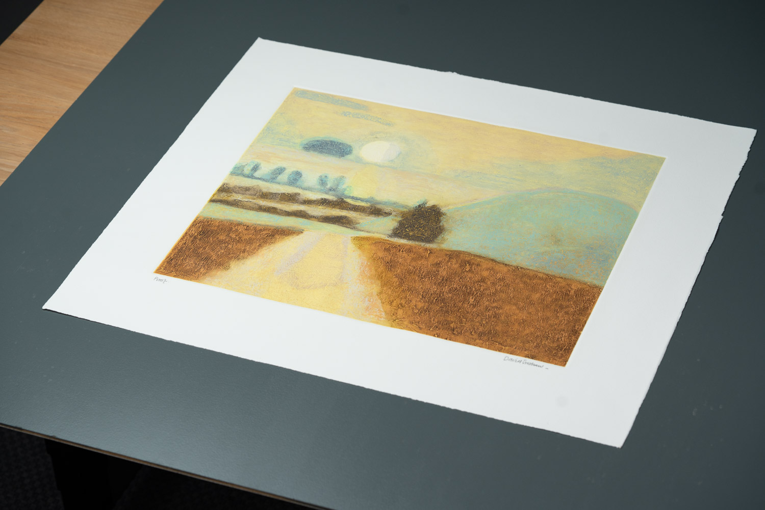 Silbury Hill Landscape Coloured 02 - Image 2