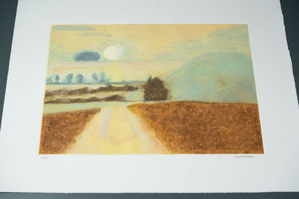 Silbury Hill Landscape Coloured 02