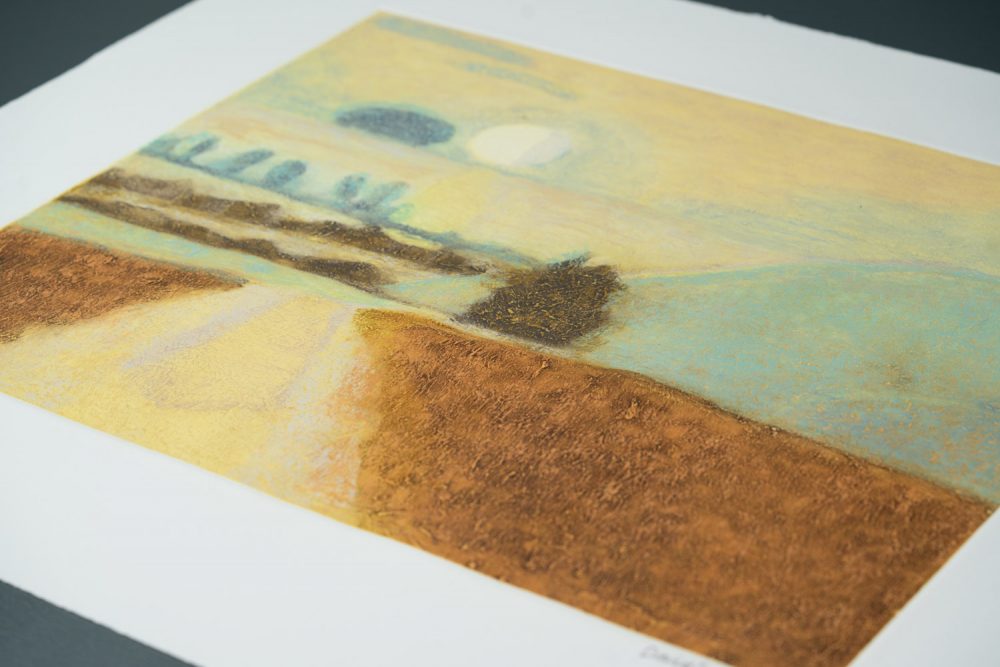 Silbury Hill Landscape Coloured 02 - Image 4