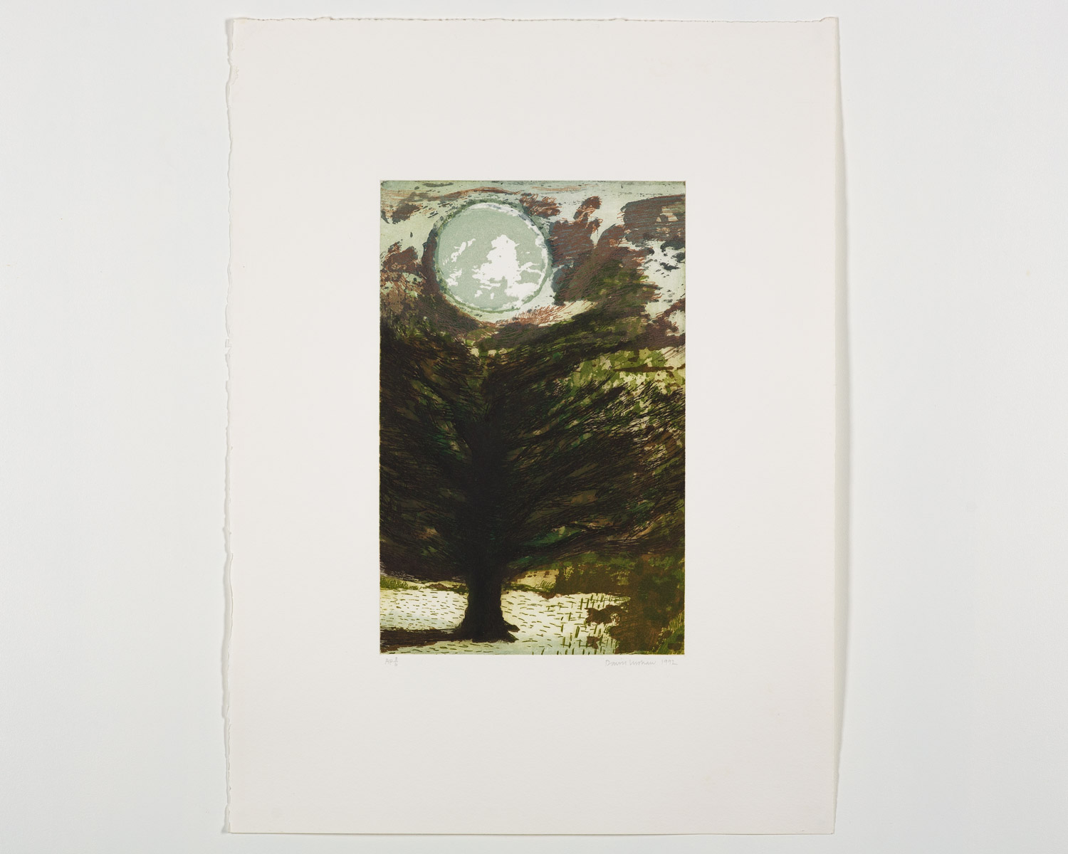 Tree and Moon 02 Artist Proof - Image 1